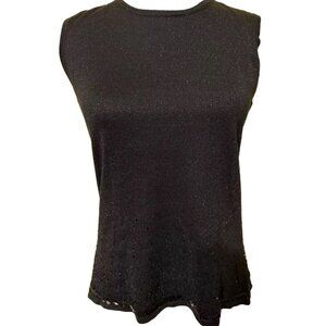 Spenser Jeremy Top SZ Medium‎ Silk Metallic Thread Lagenlook Beaded Chic Luxury